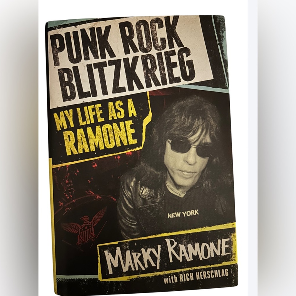 Signed Punk Rock Blitzkrieg Book by Marky Ramone
